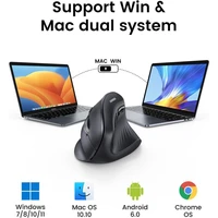 Miš UGREEN bežični, ergonomski, vertikalni, Bluetooth + Wi-Fi