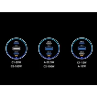Punjač UGREEN za automobil, 130W, 3 porta