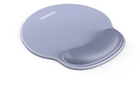 Podloga za miš UGREEN ergonomska, s osloncem za zapešće, sivo-plava