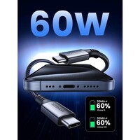 Kabel UGREEN USB-C na USB-C, 60W, 2m