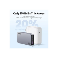 Punjač UGREEN Nexode Pro, 65W, GaN, ultra-tanki, 3 porta