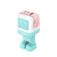 Punjač UGREEN Nexode Robot, 65W, GaN, rozi