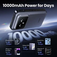 Baterija UGREEN Uno prijenosna, 10.000mAh, 30W QC, s ugrađenim USB-C kabelom