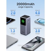 Baterija UGREEN prijenosna, 20.000mAh, 130W, s pametnim digitalnim zaslonom