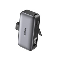 Baterija UGREEN prijenosna, 5000mAh, 22,5W, USB-C, s ugrađenim USB-C konektorom i LED zaslonom