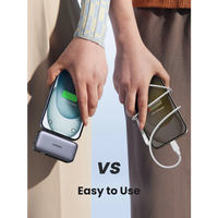 Baterija UGREEN prijenosna, 5000mAh, 22,5W, USB-C, s ugrađenim USB-C konektorom i LED zaslonom