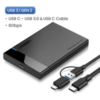 Kućište UGREEN 2,5'' HDD USB 3.1, s 2u1 USB-A/USB-C na USB-C kabelom