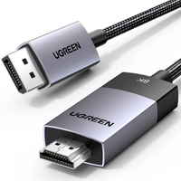 Kabel UGREEN DisplayPort na HDMI, 8K@60Hz, 1m