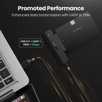 Adapter UGREEN HDD SSD 2,5'' SATA III 3.0 na USB 3.2 Gen1 (5Gbps)