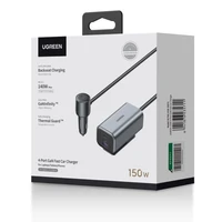 Punjač UGREEN za automobil, 150W, 4 priključka