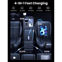 Punjač UGREEN za automobil, 150W, 4 priključka