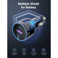 Punjač UGREEN za automobil, 130W, s 1m USB-C kabelom