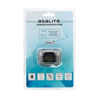 LED naglavna svjetiljka ASALITE 3W, punjiva + senzor, crna