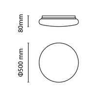 LED stropna svjetiljka ASALITE LAURA 48W 3000K, 4320lm, okrugla/zvjezdasta/svjetlucava