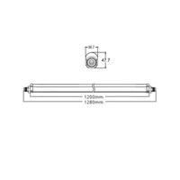 Premium IP65 LED ugradbena svjetiljka ASALITE Triproof 120cm 36W 4500K (4000lm)