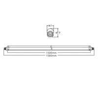 Premium ASALITE IP65 LED ugradbena svjetiljka Triproof 150cm 50W 4500K (5500lm)