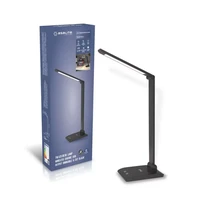 S prigušivanjem LED stolna svjetiljka ASALITE 7W 450lm CCT bežični USB, crna