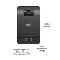 S prigušivanjem LED stolna svjetiljka ASALITE 7W 450lm CCT bežični USB, crna