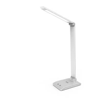 Stolna LED svjetiljka ASALITE s prigušivanjem 7W 450lm CCT bežični USB, srebrna