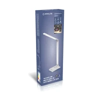 Stolna LED svjetiljka ASALITE s prigušivanjem 7W 450lm CCT bežični USB, srebrna