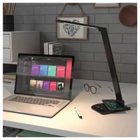 Stolna LED svjetiljka ASALITE s prigušivanjem 7W 450lm CCT bežični USB, srebrna