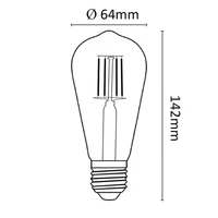 LED žarulja ASALITE sa filamentom 7W, E27, 2000K, 650lm