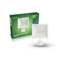 LED reflektor ASALITE 50W 4500K (4500lm) + senzor, slim, bijeli