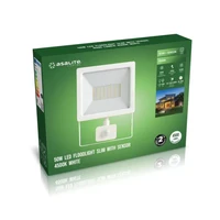 LED reflektor ASALITE 50W 4500K (4500lm) + senzor, slim, bijeli