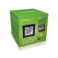 LED solarna zidna svjetiljka ASALITE IP44 3W 4000K (200lm)+ senzor