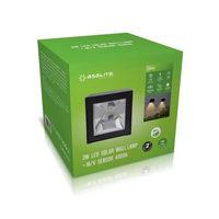 LED solarna zidna svjetiljka ASALITE IP44 3W 4000K (200lm)+ senzor