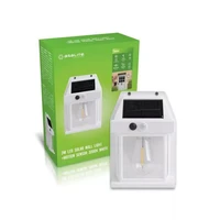 LED solarna zidna svjetiljka ASALITE IP44 3W 3000K (100lm), bijela
