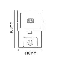 LED reflektor ASALITE 10W 4500K (900lm) + senzor, slim, bijeli