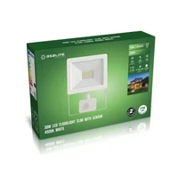 LED reflektor ASALITE 30W 4500K (2700lm) + senzor, slim, bijeli