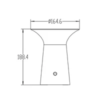 LED solarna stolna svjetiljka ASALITE IP65 5W 3000K (120lm)