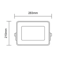 LED reflektor ASALITE 100W 6500K (9000lm), slim