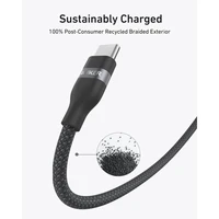 Kabel ANKER USB-C na USB-C, opleteni, 240W, 1,8m, crni (knit)