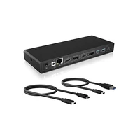 Priključna stanica ICYBOX IB-DK2245AC USB-C s dvostrukim video izlazom