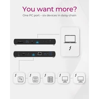 Priključna stanica ICYBOX IB-DK8801-TB4 Thunderbolt 4, Power Delivery 100W