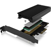 Kućište/adapter ICYBOX IB-PCI214M2-HSL za M.2 NVMe SSD na PCIe x4 karticu s hladnjakom