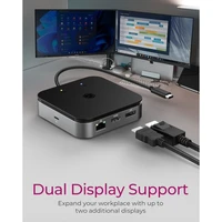 Priključna stanica ICYBOX IB-DK408-C41 USB4, dvostruki video izlaz, 7-u-1, 60W PD napajanje