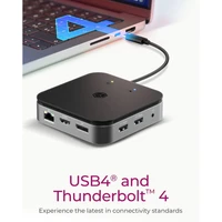 Priključna stanica ICYBOX IB-DK408-C41 USB4, dvostruki video izlaz, 7-u-1, 60W PD napajanje