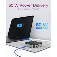 Priključna stanica ICYBOX IB-DK408-C41 USB4, dvostruki video izlaz, 7-u-1, 60W PD napajanje