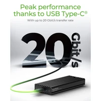 Kućište ICYBOX IB-1917M-C32 za 1× M.2 NVMe SSD, USB 3.2 Gen 2x2 Type-C, do 20Gb/s