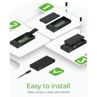 Kućište ICYBOX IB-1917M-C32 za 1× M.2 NVMe SSD, USB 3.2 Gen 2x2 Type-C, do 20Gb/s