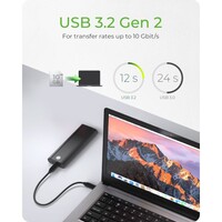 Kućište ICYBOX IB-1807MT-C31 za 1× M.2 NVMe SSD, USB 3.2 Gen 2 Type-C, s zaštitom od pisanja