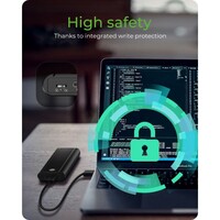 Kućište ICYBOX IB-1807MT-C31 za 1× M.2 NVMe SSD, USB 3.2 Gen 2 Type-C, s zaštitom od pisanja