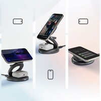 Punjač ICYBOX 3-u-1 bežični magnetski za mobitele i satove