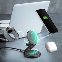 Punjač ICYBOX 3-u-1 bežični magnetski za mobitele i satove