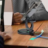 Punjač ICYBOX 3-u-1 bežični magnetski za mobitele i satove