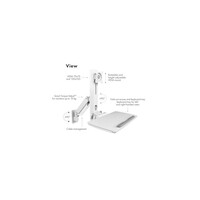 Nosač za zid ICYBOX IB-WS700-W za monitor/radnu stanicu